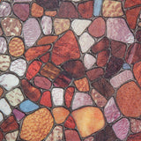 Eco-PVC Cobblestone Embossed Stained Window Glass Film 45x100cm