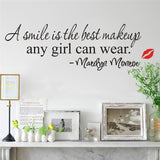 A Smile Is The Best Makeup Wall Sticker