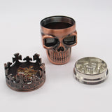 Cool King Skull Tobacco Herb Spice Grinder Crushe Household Smoking Accessories 7.5X4.5CM