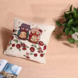 Cotton Linen Owl Bird Animal Throw PillowCases