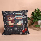 Cotton Linen Owl Bird Animal Throw PillowCases