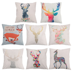2017 New Creative Deer Pillow Covers 45cm X 45cm