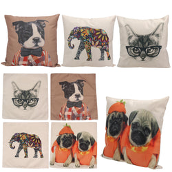 Cute Animals Throw Pillow Covers 43 cm