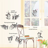 Lovely Cats Playing Wall Stickers 2017