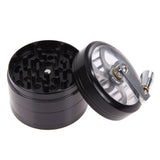 3 Colors Tobacco Grinder Aluminum Herb Spice Crusher Hand Crank 2.5"