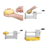 1 Pcs Manual Stainless Steel Spiral Potato Slicer Potato Tower Kitchen Tool