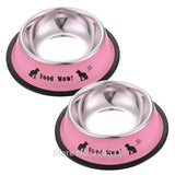 Food Bowl for Small Pets, Metal, Stainless Steel, Non Skid