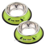 Food Bowl for Small Pets, Metal, Stainless Steel, Non Skid