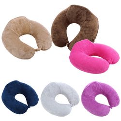 U-Shaped Memory Foam Travel  Massage Headrest Pillow