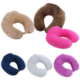 U-Shaped Memory Foam Travel  Massage Headrest Pillow