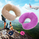 U-Shaped Memory Foam Travel  Massage Headrest Pillow