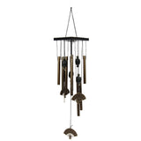 12 Tubes Bells Copper Decor Wind Chimes Hanging On Doors, Windows