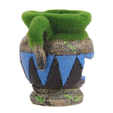 Resin Vase With Moss Aquarium Decoration