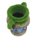 Resin Vase With Moss Aquarium Decoration