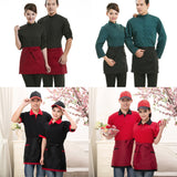 4 Style Universal Unisex Kitchen Cooking Hotel Chef Aprons With Pockets