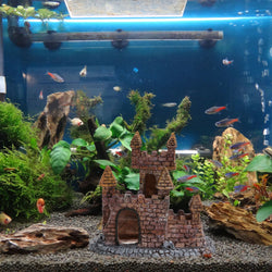 Aquarium Decoration Tower Castle