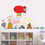 Cartoon Car Wall Stickers 2017