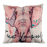 Creative Elephant Cotton Pillow Covers 45cm x 45cm