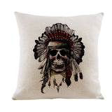 3 Style Indiana Skull Pillow Cover 43cmX43cm