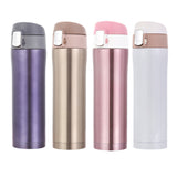 4 Colors Home Kitchen Vacuum Flasks Thermoses 450ml Stainless Steel Insulated