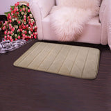 Memory Foam Velvet Fabric Non-slip Bath Mats