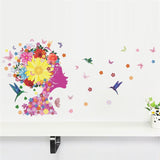 Flowers Fairy Butterfly Wall Stickers