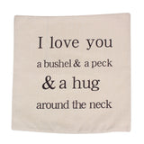 Classical Style Letter Print Cotton Linen Throw Pillow Cover  43 cm