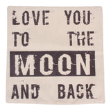 Classical Style Letter Print Cotton Linen Throw Pillow Cover  43 cm