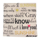 Classical Style Letter Print Cotton Linen Throw Pillow Cover  43 cm