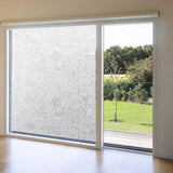 Elegant Flower Vine Texture Self Adhesive Static Privacy Static-Free Gel Glass Window