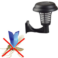 UV LED Solar Powered, Anti Mosquito Insect Pest Bug Zapper Killer Trapping Lantern Lamp
