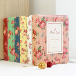 Blooming Flower Pattern Cover Styles 64 Pockets Photo Album 6cm x 8.5cm