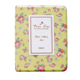 Blooming Flower Pattern Cover Styles 64 Pockets Photo Album 6cm x 8.5cm