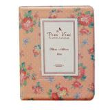 Blooming Flower Pattern Cover Styles 64 Pockets Photo Album 6cm x 8.5cm
