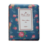 Blooming Flower Pattern Cover Styles 64 Pockets Photo Album 6cm x 8.5cm
