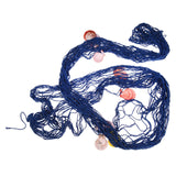 Wall Hanging  Decorative Nautical Fishing Net Cotton + Shell Hanging Decor 100 x 200 cm