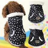 Pet Coat Design Star Soft Cotton Blend Winter Warm