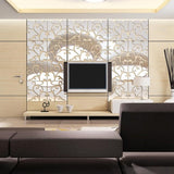3D Mirror Wall Sticker Living Room