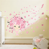 Butterfly Flowers Wall Stickers