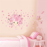 Butterfly Flowers Wall Stickers