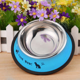 Food Bowl for Small Pets, Metal, Stainless Steel, Non Skid