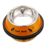 Food Bowl for Small Pets, Metal, Stainless Steel, Non Skid