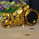 Mini Motorcycle Shape Digital Alarm Clock Super Cool Gifts Gold 21.7 x 12 x 5.2cm