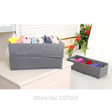 3 in 1 Underwear Bras Socks Storage Organizer Folding Box 6/7/24 Grids Container Boxes
