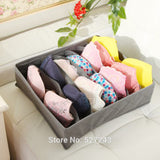 3 in 1 Underwear Bras Socks Storage Organizer Folding Box 6/7/24 Grids Container Boxes
