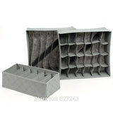 3 in 1 Underwear Bras Socks Storage Organizer Folding Box 6/7/24 Grids Container Boxes