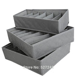 3 in 1 Underwear Bras Socks Storage Organizer Folding Box 6/7/24 Grids Container Boxes