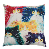 7 Style Color Cat Throw Pillow Cover 45 X45 CM