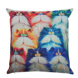 7 Style Color Cat Throw Pillow Cover 45 X45 CM