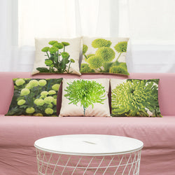 45 cm Green Flower Throw Pillow Covers